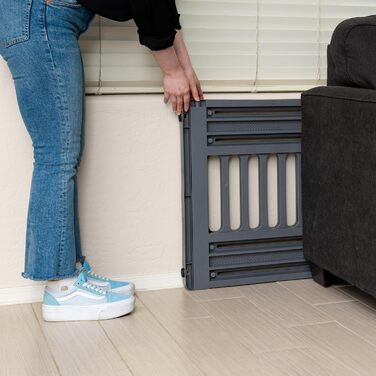 Захисний бар'єр для тварин Iris Ohyama PBR-600, пластиковий, без свердління, білий/кремовий, L64 x B61 x H5 см