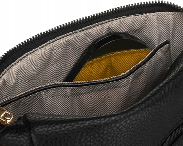 Жіноча сумка-бананка Peterson 3582 BLACK чорна