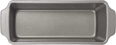KitchenAid Bakeware Aluminized Steel Aluminized Steel PFAS-free Non-stick 27x11 cm Loaf Pan for Cakes, Bread, Meatloaf, Freezer safe, Oven safe up to 230°C, Dishwasher safe, Grey