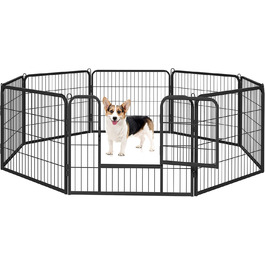 Клітка для собак Yaheetech з 8 секціями, 80x80 см, для дому та саду