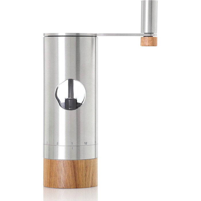 AdHoc MP54 Pepper | Salt Grinder PowerMill, CeraCutXL® Ceramic Grinder, Stainless Steel | Acacia Wood | Acrylic