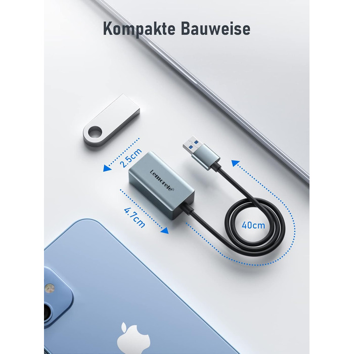 Док-станція USB-C з алюмінію: 2 HDMI, Gigabit Ethernet, 4 USB-A, USB-C 3.0, PD 100W, SD/TF, 1000Mbps RJ45, для Macbook, Lenovo, HP, Dell, Surface