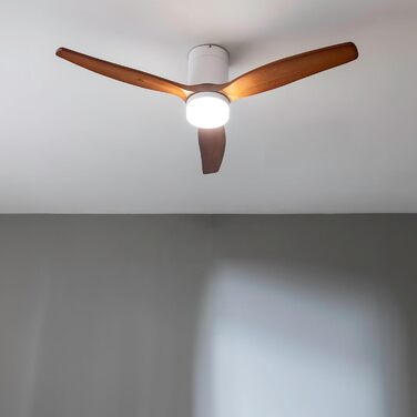 Вентилятор стельовий Cecotec EnergySilence Aero 5600 Classic Gold/DarkWood з підсвіткою та пультом ДУ, 40 Вт, LED, 6 швидкостей, режим зима/літо