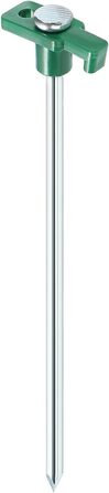 com-four® 48x Tent Stakes from Steel 250mm x Ø 7mm - Long and robust ground stakes with plastic holder - Rock bottom stake for camping and outdoor - ideal for normal and hard ground