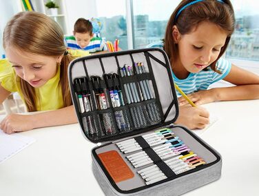 Органайзер для кабелів - сумка-організатор для аксесуарів електроніки, чохол для подорожей (28.5 x 23 x 6 см), сірий