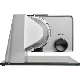 RITTER 557.000 All-in-One Food Slicer - Full Metal, Silver Metallic Finish