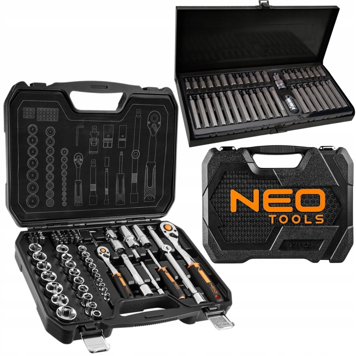 Набір інструментів NEO TOOLS: торцеві головки 1/2