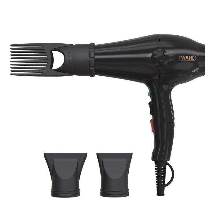 Фен для волосся WAHL PowerPik 5000 з насадкою-піком для афро-кучерявого волосся, 3 режими температури, антифриз-ефект
