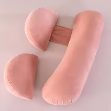 SHANNA 2024 New Pregnancy Pillow Adjustable, Comfort Pillow Adults, Full Body Pillow, Support Pillow Body Pillow, Breastfeeding Pillow Body Pillow Removable Washable (Pink)
