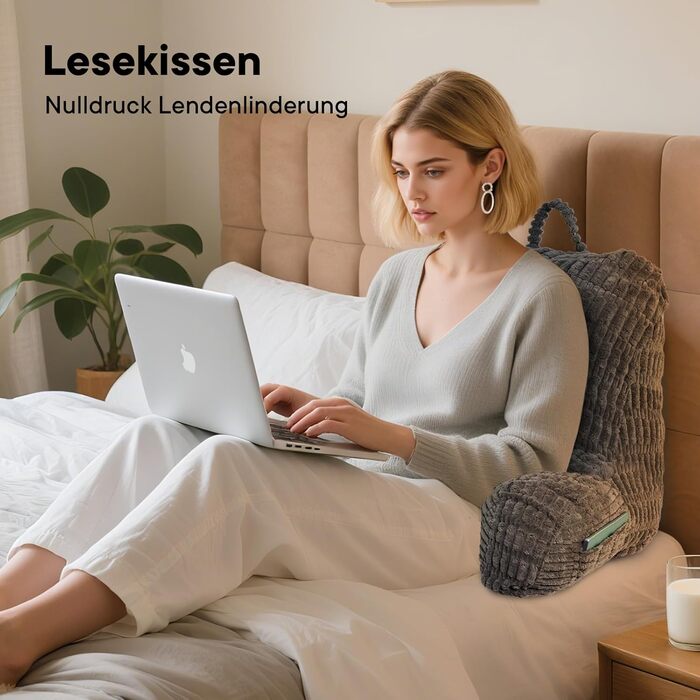 Підлогове крісло-мішок з підтримкою спини для читання, відпочинку та перегляду телевізора, підходить для дорослих