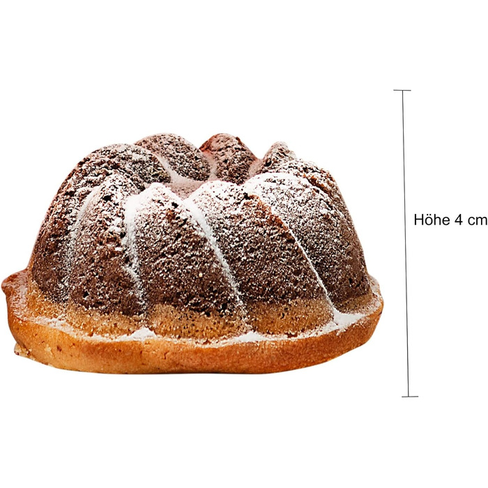 Форма для кексів Kaiser Inspiration, 9 кексів, 3 дизайни гугельхупф, антипригарне покриття, 38 x 27 см