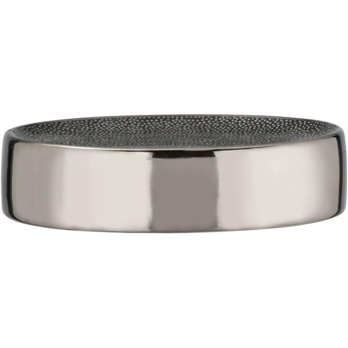 Підставка для мила WENKO Nuria, керамічна мильниця для зберігання мила, 12 x 3 x 8 см, антрацит