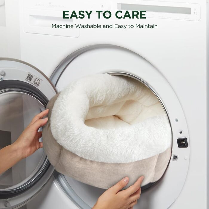 М'яке ліжко-доннат для котів та собак, 50x50x20 см, блакитне