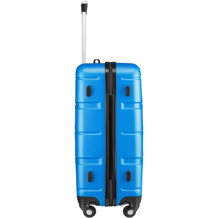 Набір валіз Zelsius 4 шт. з ABS, з кодовим замком, 4 колеса, внутрішній роздільник | Набір валіз з твердим корпусом, великі валізи, набір багажу, ручна валіза (Блакитний, 3 шт.)