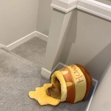 Cat bed, cat cave, cozy cat bed, cat nest honey pot, for small cats