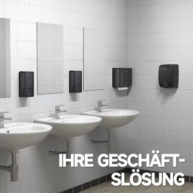 Anydry Ручний Дозатор для Мила настінний, 800 мл, з вікном, чорний 1006