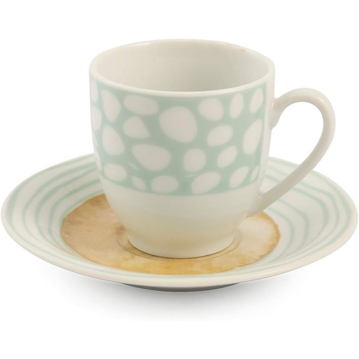 Villa d'Este Home Tivoli, Marea Espresso cups with saucer, set of 6