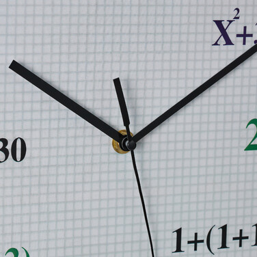 Relaxdays Wall Clock with Mathematical Formulas
