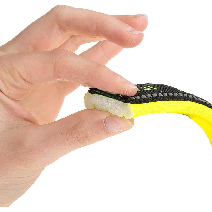 Нашийник для собак Ferplast Sport Dog, жовтий, середній, з м'якою підкладкою та світловідбиваючими швами (58 см/69-86 см)