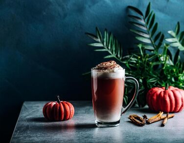 Набір склянок KROSNO Alex 4 шт. 400 мл: кавові, чайні, з ручкою | KROSNO