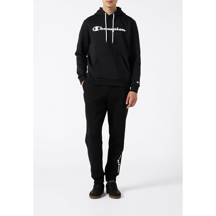 Champion чоловічий світшот з капюшоном Legacy Man Big Logo, чорний (KK001)