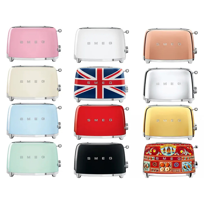 Тостер Smeg TSF01RDEU, червоний, 950 Вт