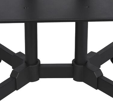 Yaheetech Rolling TV Stand with Adjustable Height and Tilt - VESA Mount, Fits up to 75 inch Flat & Curved TVs (600x400mm)