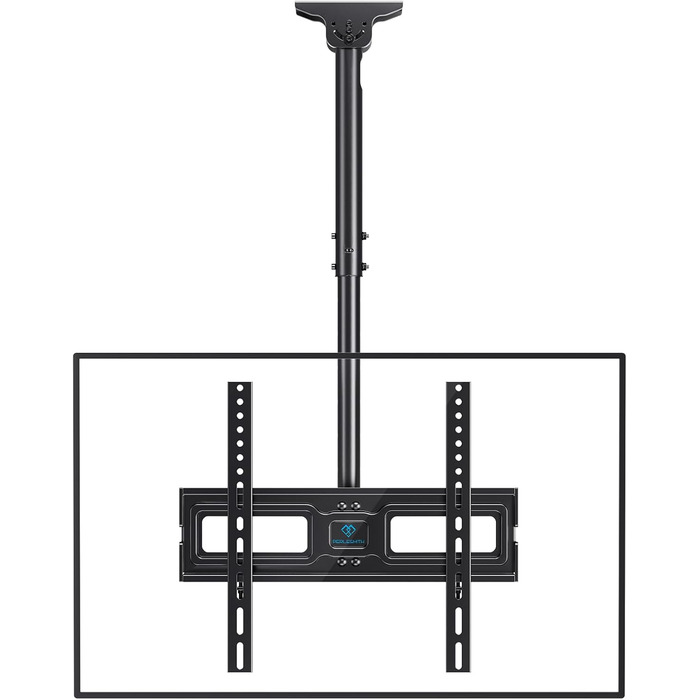 Full-Motion TV Ceiling Mount - Tilting and Swiveling, Adjustable for 26-65 inch Screens, 50kg Capacity, VESA 400x400mm