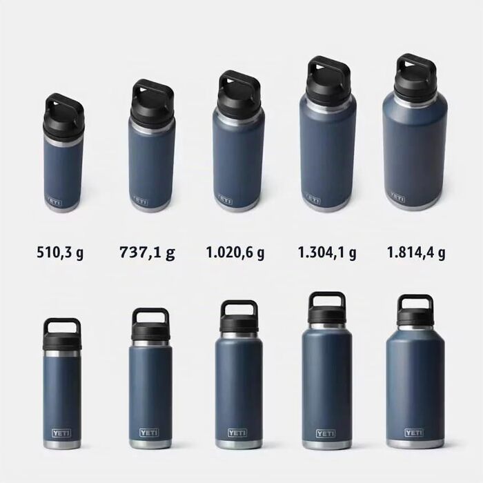 Термопляшка YETI Rambler 1л (1000 мл) з нержавіючої сталі з герметичною кришкою Chug, для гарячих та холодних напоїв, Charcoal