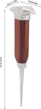 Stainless steel ice pick with wooden handle, breaker, chisel, removal of crushed carving tool in Japanese style for kitchens, bars, bartenders, picnics, camping and restaurants