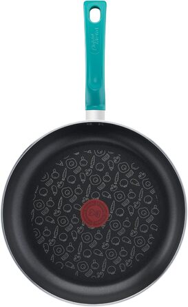 Сковорода Tefal Chefclub 28 см з антипригарним покриттям Titanium, індукційна, з індикатором нагріву Thermo-Signal, зелена
