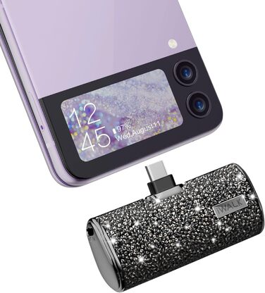 Power Bank iWALK 4500mAh USB-C: Швидка зарядка для iPhone, Samsung, Google Pixel, OnePlus (чорний)
