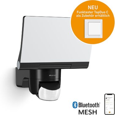 Світлодіодний прожектор Steinel XLED Home 2 S з датчиком руху та Bluetooth, 13.7W, 180°, дальність 10м, 1550 лм, чорний