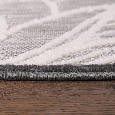 Килимок Impression Outdoor - вологостійкий, для балкона, тераси, саду, дому (120 см, сіро-блакитний)