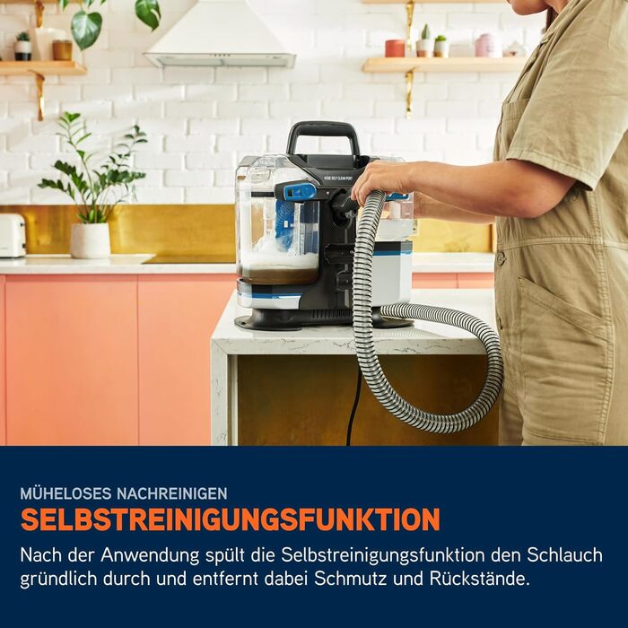 Vax SpotWash Max Pet Edition: Глибокий мийник для килимів та м'яких меблів з технологією SpinScrub, 2.8л, для дому та тварин