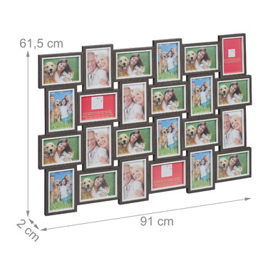 Relaxdays Photo Collage Frame for 24 Pictures