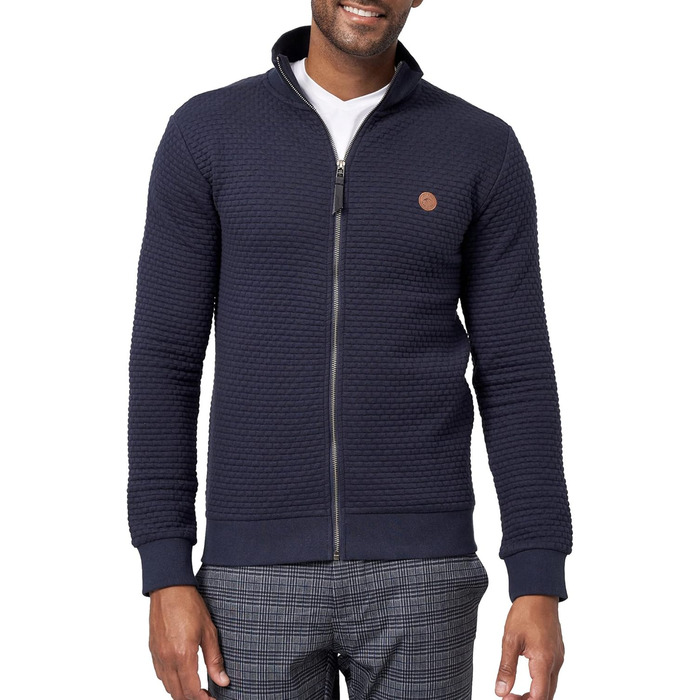 Світшот чоловічий Indicode з коміром-стійкою | Кардиган чоловічий, светр чоловічий (XXL, темно-синій)