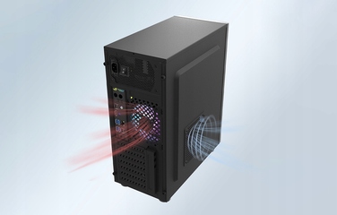 Корпус для ПК MUSETEX K2 ATX Mid Tower, загартоване скло