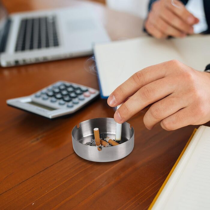 Настінний попільничка CPROSP з нержавіючої сталі, 28.5 x 6.5 см, з замком, для саду, двору, вілли (10 шт.)