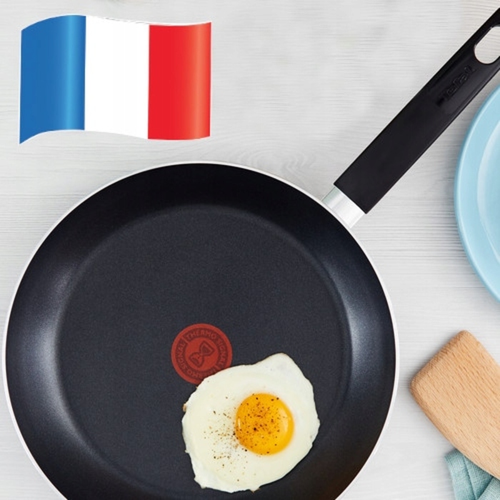 Сковорода Tefal Simplicity з кришкою, антипригарна, чорна, 24/28/30 см