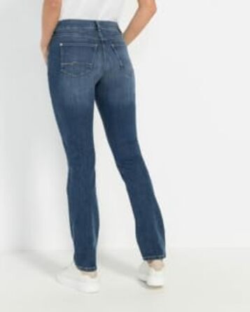 Жіночі джинси MAC Melanie Stretchdenim сірі (40W/30L, Mid Blue Used/L30) - еластичні, класичний крій