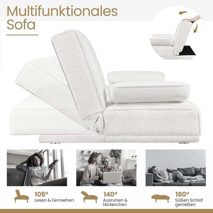 Yaheetech Folding Sleeper Sofa