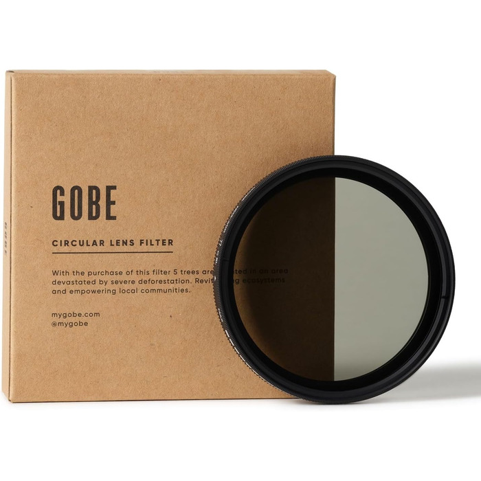 Фільтр ND Gobe NDX 49mm Variabler Graufilter ND2-400 для фото та відео (1Peak) Чорний
