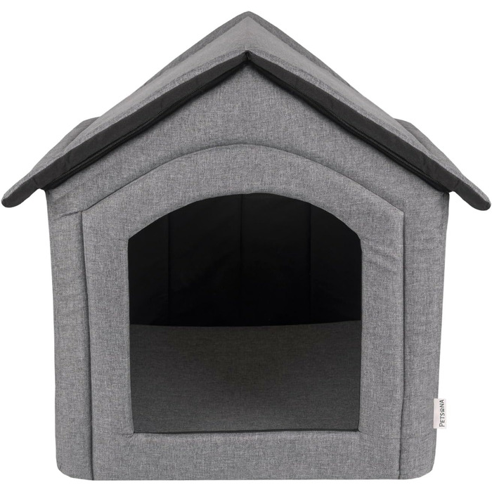 Кімната для собак, собача будка, складана з знімним дахом, ліжко для собак, котяче ліжко, ліжко для домашніх тварин, місце для сну, розмір XXL, сірий колір