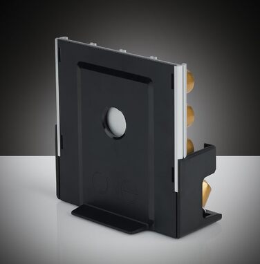 Тримач капсул Nespresso U-CAP ONE – органайзер для 40 капсул, ALU/пластик, срібно-чорний