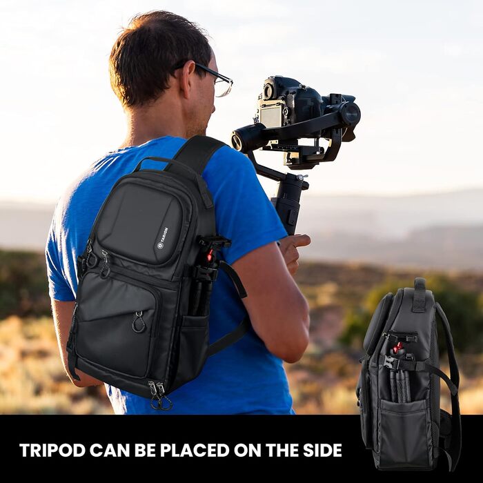 Чохол для камери TARION: водонепроникний, для DSLR/SLR, з дощем.іком, чорний