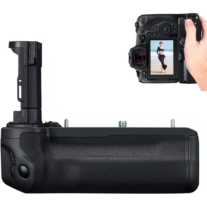 Батарейний хват BG-R10 для Canon EOS R5, R5C, R6, R6 Mark II: синхронізація функцій, 2 LP-E6/N/NH