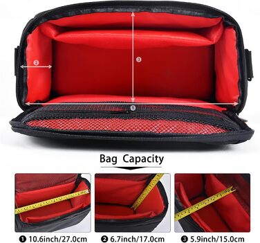 Чохол для фотоапарата FOSOTO SLR, чорний, водонепроникний, L