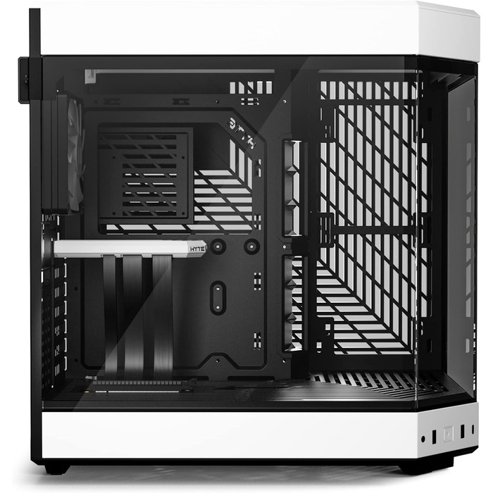 Корпус для ПК Hyte Y60 White - Mid-Tower з подвійною камерою та склом, ATX, з PCIE 4.0 Riser-кабелем