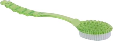 Back Brush 2 Pieces Bath Brush with Long Handle Shower Exfoliating Brush Body Scrub Back Massaging Brushes For Bathing (Green)